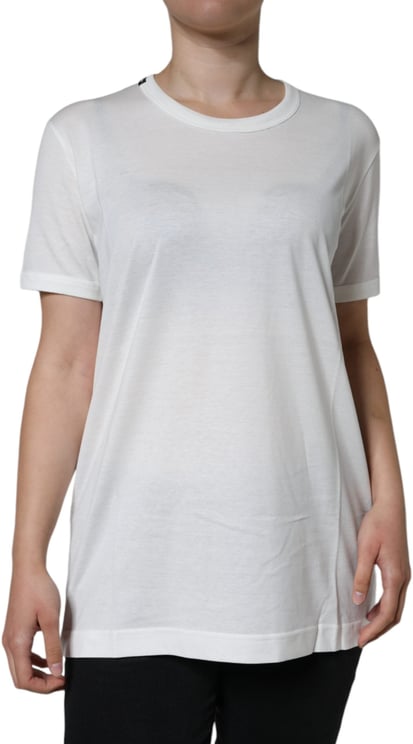 Dolce & Gabbana Dolce & Gabbana White Cotton Crew Neck Short Sleeve T-shirt