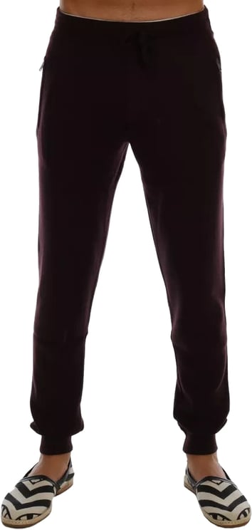 Dolce & Gabbana Dolce & Gabbana Purple Cashmere Gym Training Sport Pants