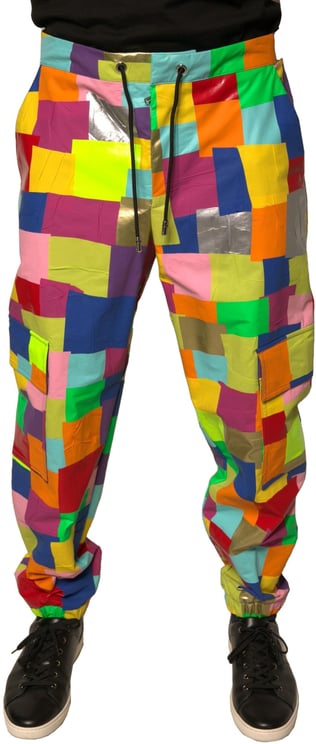 Dolce & Gabbana Dolce & Gabbana Multicolor Cotton Patchwork Men Cargo Pants