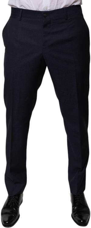 Dolce & Gabbana Dolce & Gabbana Dark Blue Cotton Men Dress Pants