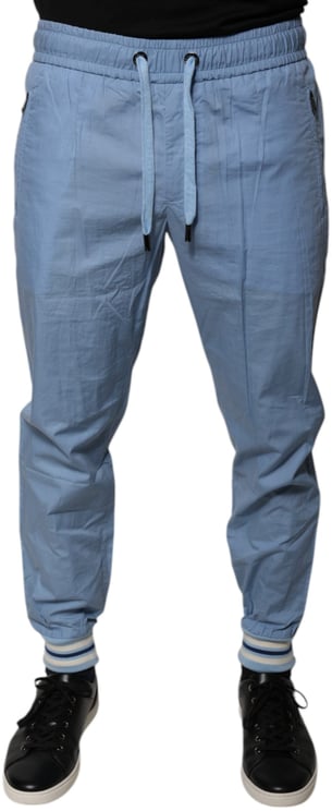 Dolce & Gabbana Dolce & Gabbana Blue Cotton Jogger Sweatpants Pants