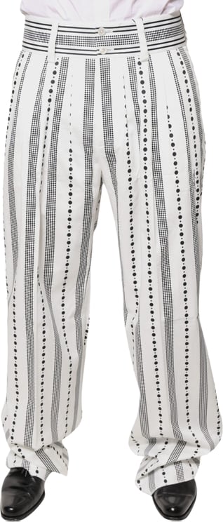 Dolce & Gabbana Dolce & Gabbana White Straight Formal Dress Pants