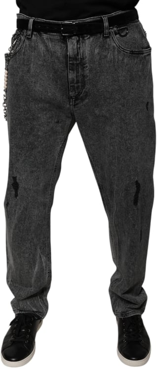 Dolce & Gabbana Dolce & Gabbana Dark Gray Cotton Skinny Denim Jeans