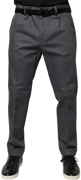 Dolce & Gabbana Dolce & Gabbana Gray Tapered Formal Dress Pants