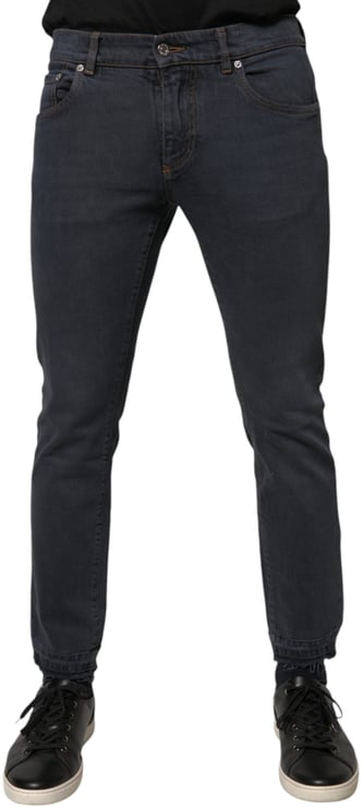 Dolce & Gabbana Dolce & Gabbana Dark Gray Cotton Skinny Denim Jeans