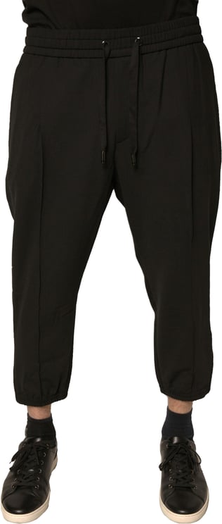 Dolce & Gabbana Dolce & Gabbana Black Wool Jogger Jogging Pants
