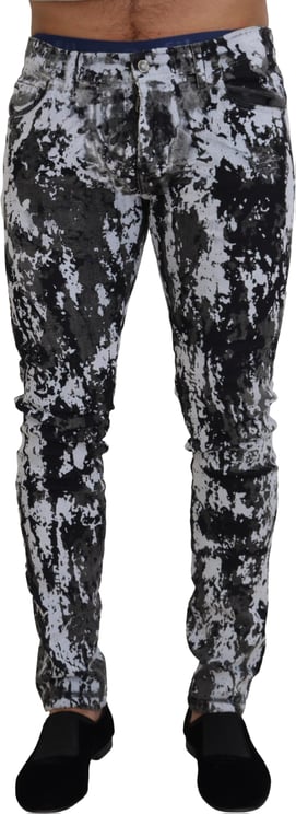 Dolce & Gabbana Dolce & Gabbana Multicolor Cotton Tie Dye Skinny Denim Jeans