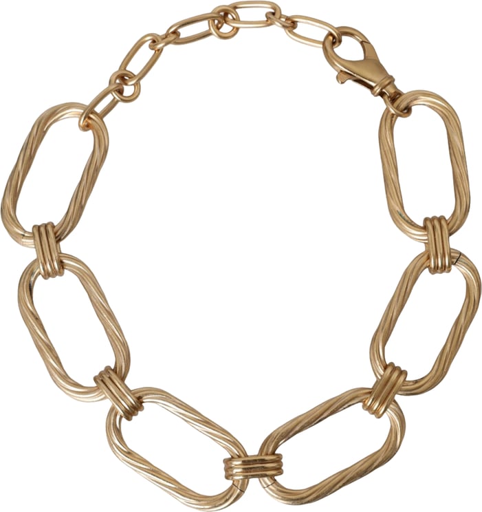 Dolce & Gabbana Dolce & Gabbana Gold Tone Brass Large Link Chain Jewelry Necklace