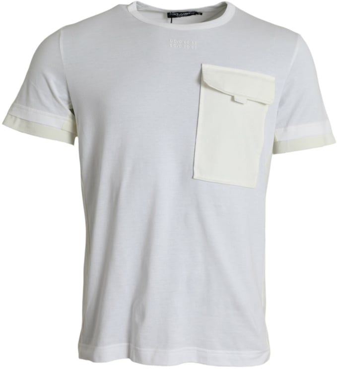 Dolce & Gabbana Dolce & Gabbana White Cotton Pocket Short Sleeves T-shirt