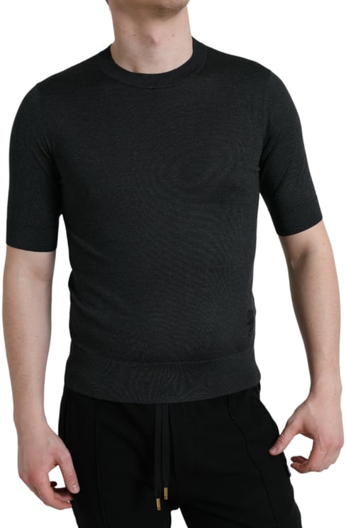 Dolce & Gabbana Dolce & Gabbana Dark Gray Crew Neck Short Sleeves T-shirt
