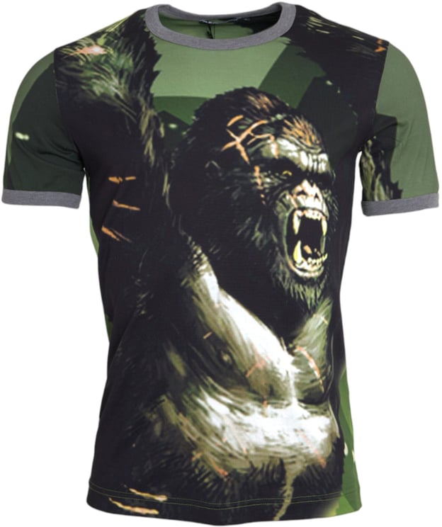 Dolce & Gabbana Dolce & Gabbana Green Gorilla Cotton Short Sleeves T-shirt