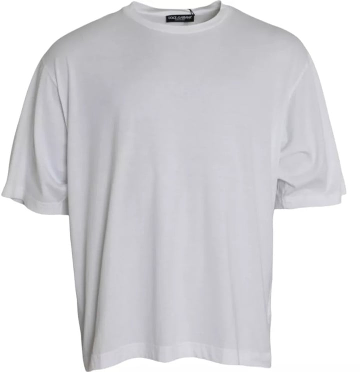 Dolce & Gabbana Dolce & Gabbana White Cotton Round Neck Short Sleeve T-shirt