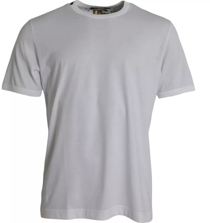 Dolce & Gabbana Dolce & Gabbana White Cotton Round Neck Short Sleeves T-shirt