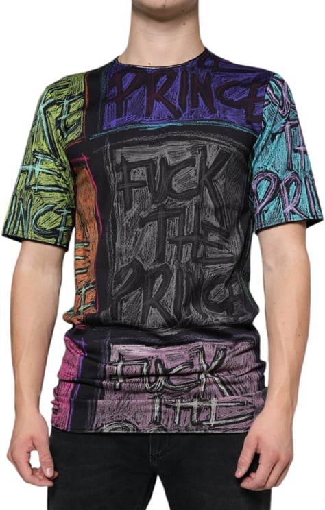 Dolce & Gabbana Dolce & Gabbana Multicolor Graphic Print Cotton T-shirt