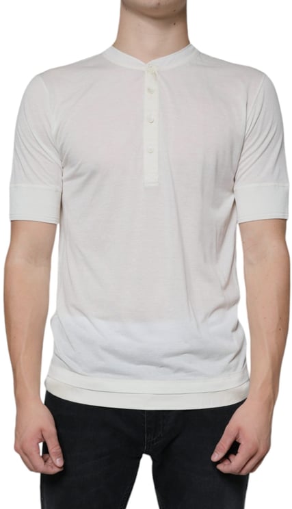 Dolce & Gabbana Dolce & Gabbana Off White Cotton Short Sleeves T-shirt