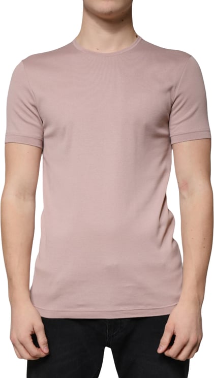 Dolce & Gabbana Dolce & Gabbana Brown Cotton Short Sleeves Round Neck T-shirt