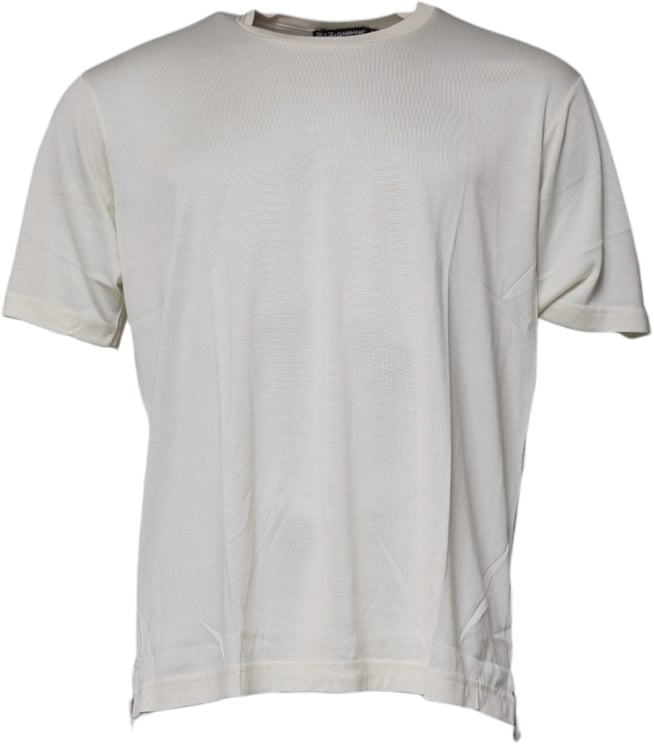 Dolce & Gabbana Dolce & Gabbana Off White Crew Neck Short Sleeve T-shirt