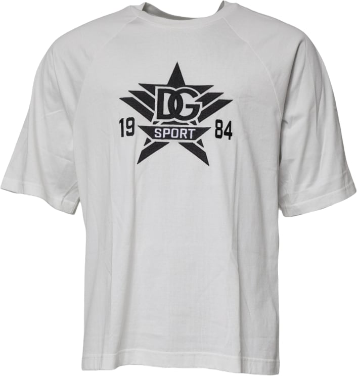 Dolce & Gabbana Dolce & Gabbana White DG Sport Crew Neck Short Sleeve T-shirt