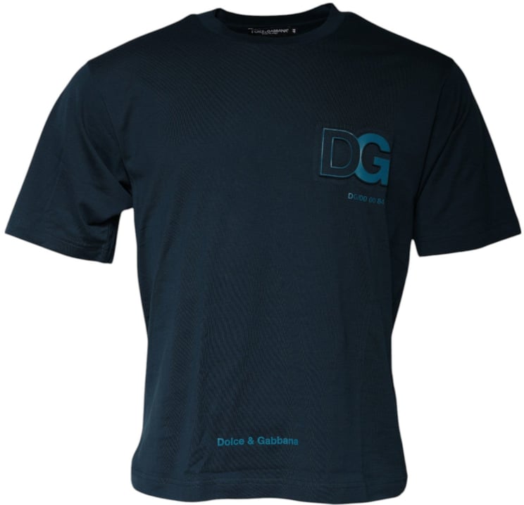 Dolce & Gabbana Dolce & Gabbana Blue Logo Crew Neck Short Sleeves T-shirt