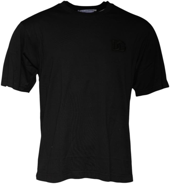 Dolce & Gabbana Dolce & Gabbana Black Cotton Crew Neck Short Sleeves T-shirt
