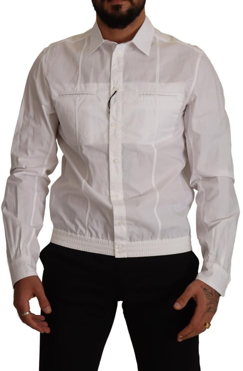 Dolce & Gabbana Dolce & Gabbana White Cotton Button Down Men Collared Shirt