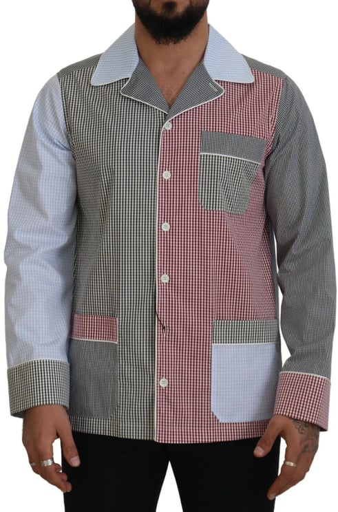 Dolce & Gabbana Dolce & Gabbana Multicolor Patchwork Cotton Long Sleeves Shirt