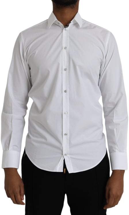Dolce & Gabbana Dolce & Gabbana White Cotton Long Sleeve Dress MARTINI Shirt