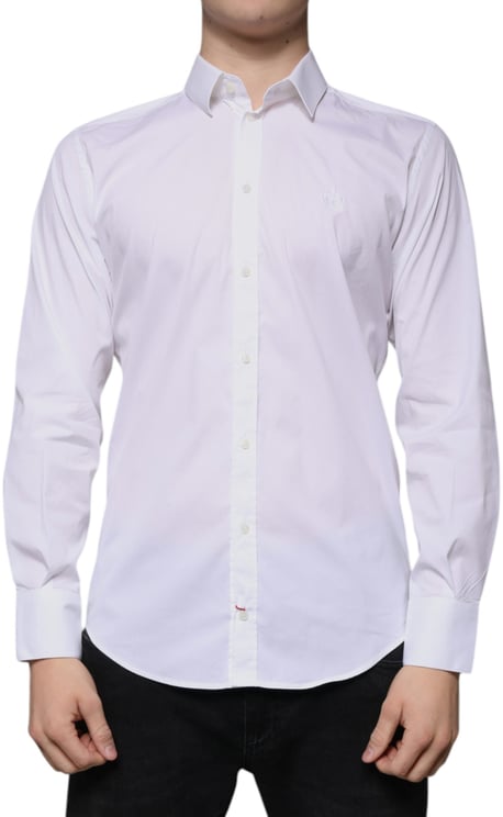 Dolce & Gabbana Dolce & Gabbana White Cotton Blend Men MARTINI Dress Shirt