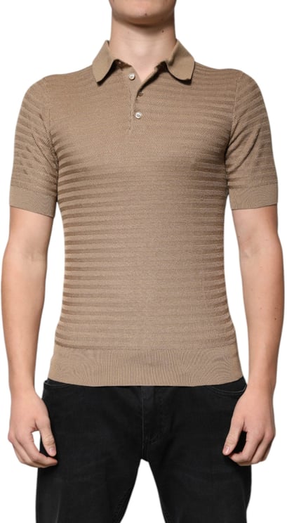 Dolce & Gabbana Dolce & Gabbana Brown Collared Short Sleeves Polo T-shirt
