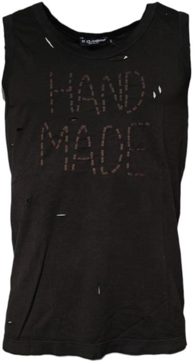 Dolce & Gabbana Dolce & Gabbana Black Sleeveless Round Neck Tank T-shirt
