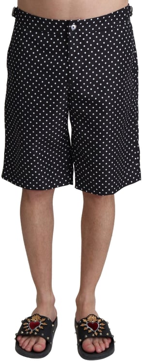 Dolce & Gabbana Dolce & Gabbana Black Polka Dots Beachwear Shorts Swimwear