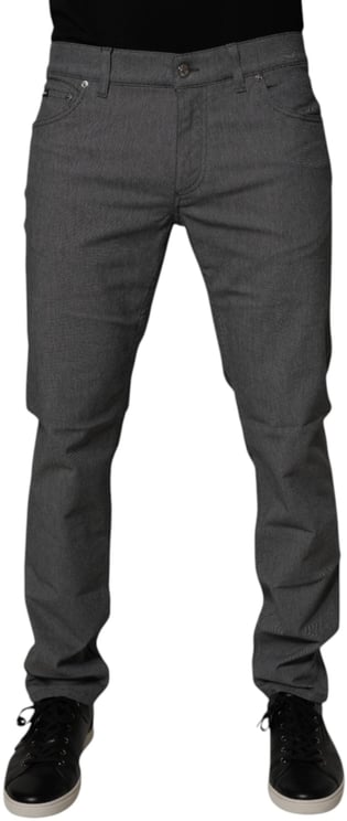 Dolce & Gabbana Dolce & Gabbana Gray Cotton Stretch Skinny Denim Jeans