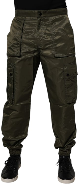 Dolce & Gabbana Dolce & Gabbana Dark Green Nylon Cargo Pants