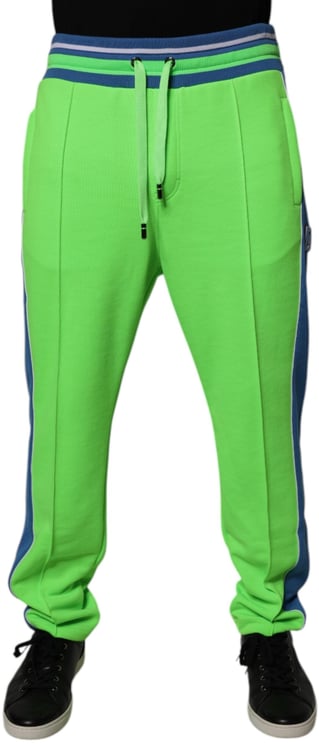 Dolce & Gabbana Dolce & Gabbana Green Blue Jogger Sweatpants Pants