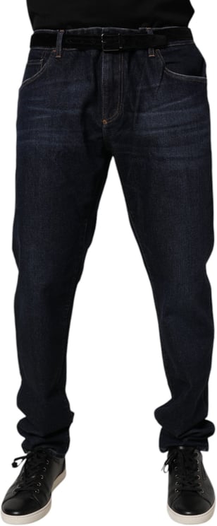 Dolce & Gabbana Dolce & Gabbana Dark Blue Cotton Stretch Skinny Denim Jeans