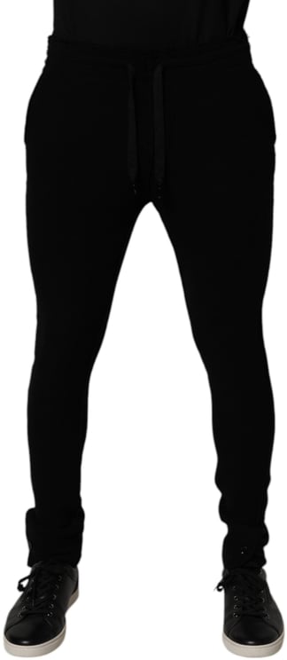 Dolce & Gabbana Dolce & Gabbana Black Cashmere Jogger Men Sweatpants Pants