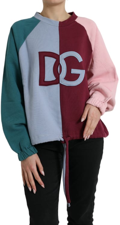 Dolce & Gabbana Dolce & Gabbana Multicolor Cotton Crewneck Pullover Sweater