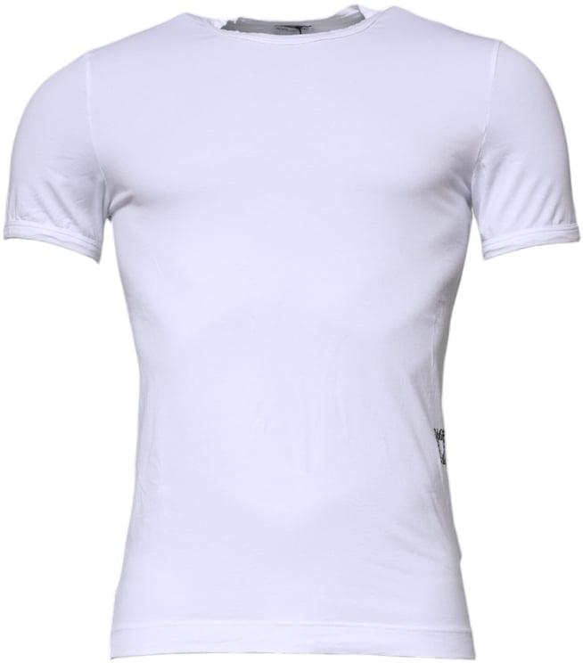 Dolce & Gabbana Dolce & Gabbana White Cotton Stretch Crewneck Underwear T-shirt