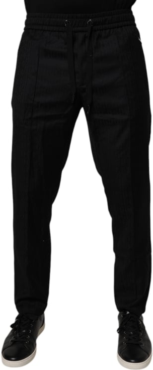 Dolce & Gabbana Dolce & Gabbana Black Wool Jogger Jogging Pants
