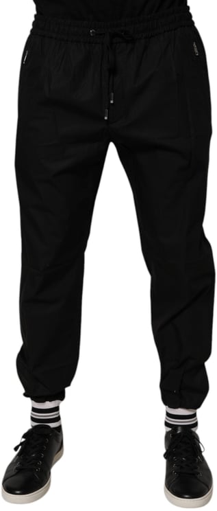 Dolce & Gabbana Dolce & Gabbana Black Cotton Men Jogger Sweatpants Pants