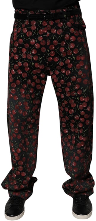 Dolce & Gabbana Dolce & Gabbana Black Cherry Cotton Straight Men Denim Jeans