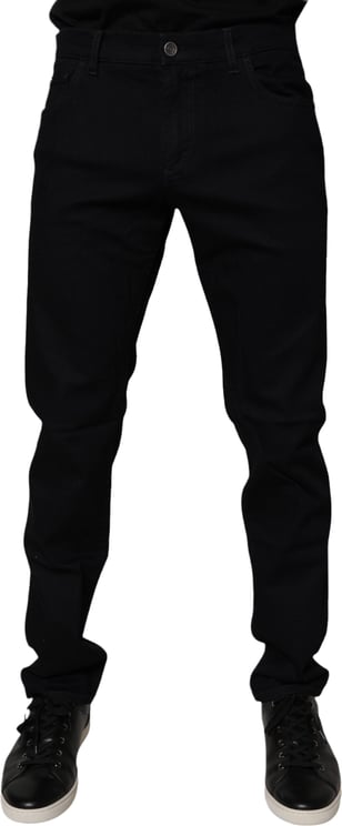 Dolce & Gabbana Dolce & Gabbana Black Cotton Stretch Slim Fit Men Denim Jeans