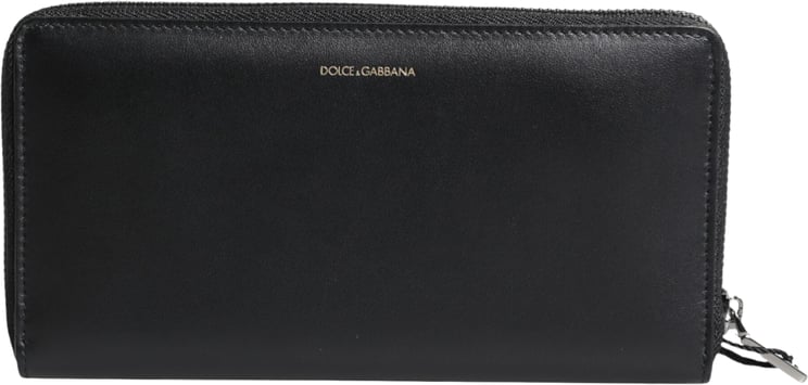 Dolce & Gabbana Dolce & Gabbana Black Blue Exotic Leather Embossed Continental Wallet