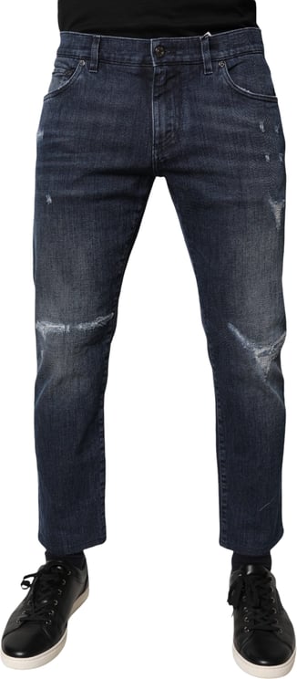 Dolce & Gabbana Dolce & Gabbana Blue Cotton Stretch Skinny Men Denim Jeans
