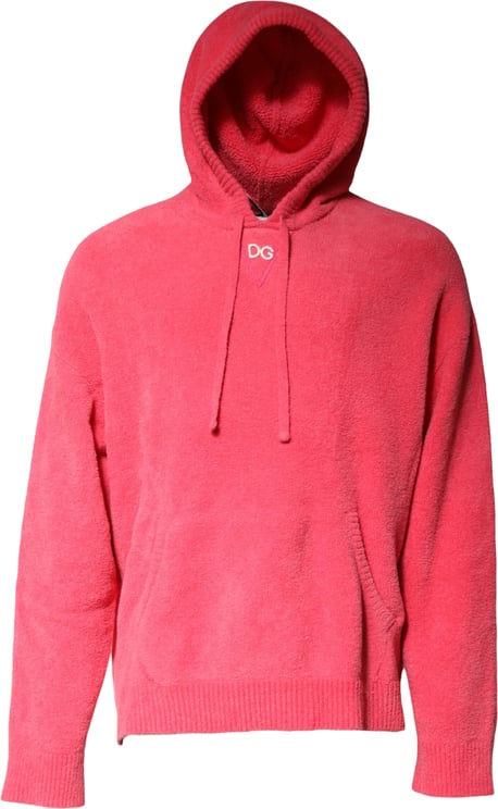Dolce & Gabbana Dolce & Gabbana Red Cotton Knit Hooded Men Pullover Sweater