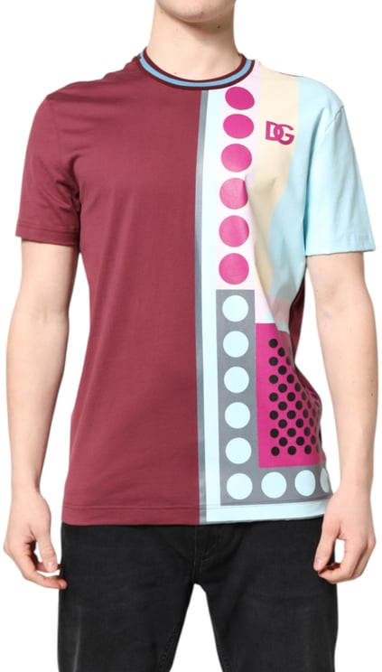 Dolce & Gabbana Dolce & Gabbana Multicolor Printed Logo Short Sleeve T-shirt