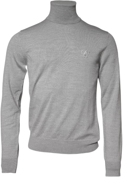 Dolce & Gabbana Dolce & Gabbana Gray Wool Knitted Men Pullover Sweater