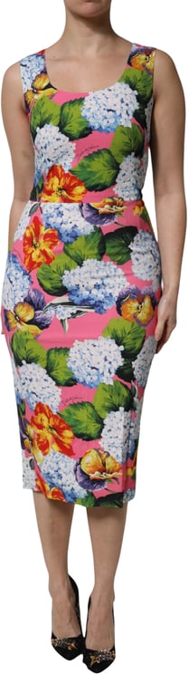 Dolce & Gabbana Dolce & Gabbana Multicolor Floral Sleeveless Sheath Dress