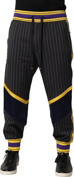 Dolce & Gabbana Dolce & Gabbana Multicolor Stripes Wool Jogger Pants