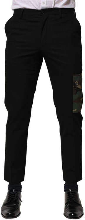 Dolce & Gabbana Dolce & Gabbana Black Cotton Cargo Dress Men Pants